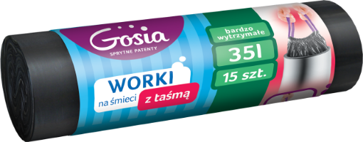 Obrazek GOSIA WORKI NA ŚMIECI Z TAŚMĄ LD 35l a15