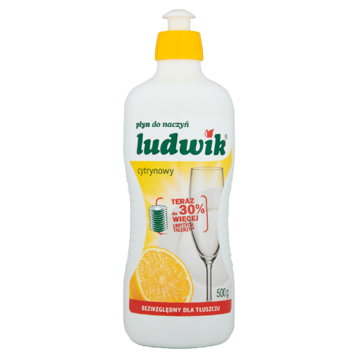 Obrazek LUDWIK PŁYN DO NACZYŃ 0,45l CYTRYNOWY   