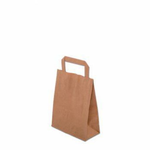 Obrazek TORBA PAPIEROWA UCHWYT SZARA 18x9x23    