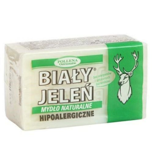 Obrazek BIAŁY JELEŃ MYDŁO SZARE 150g kostka