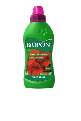 Obrazek BIOPON PŁYNNY NAWÓZ 0,5l DO PELARGONI   