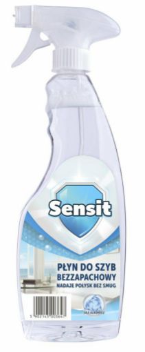 Obrazek SENSIT PŁYN DO SZYB BEZZAPACHOWY 500ml  