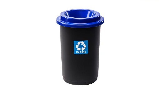 Obrazek KOSZ NA ŚMIECI ECO BIN 50l NIEBIES.PAPIE