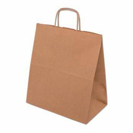 Obrazek TORBA PAPIEROWA UCHWYT OKRĄG.SZARA      
