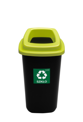 Obrazek KOSZ NA ŚMIECI SORT BIN 90l ZIELONYszkło