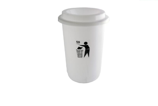 Obrazek KOSZ NA ŚMIECI ECO BIN 50l BIAŁY