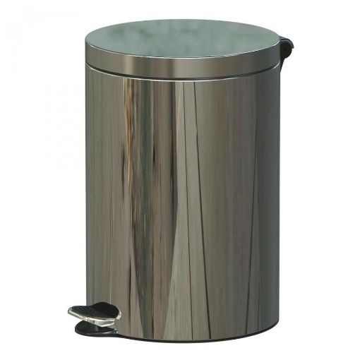 Obrazek KOSZ STAL NIERDZEWNA PEDAŁ.20l POŁYSK