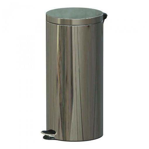 Obrazek KOSZ STAL NIERDZEWNA PEDAŁ.30l POŁYSK