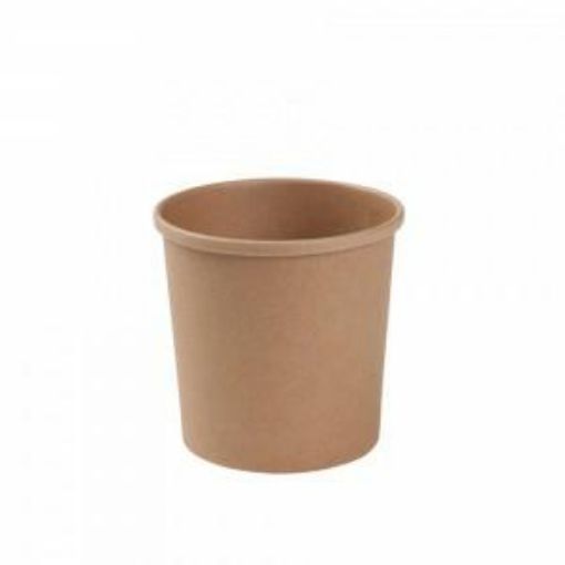 Obrazek MISKA PAPIEROWA BRĄZOWA 450ml fi97 a25  