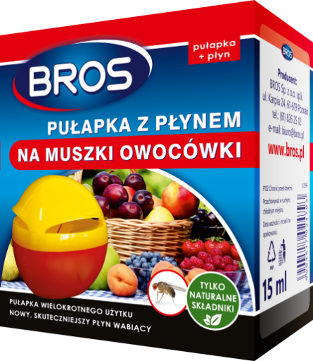 Obrazek BROS PUŁAPKA NA MUSZKI OWOCÓWKI Z PŁYNEM